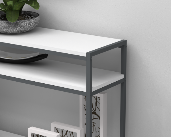 New Smart Dresuar Konsol Masa 120cm Wood Beyaz