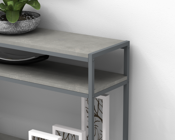 New Smart Dresuar Konsol Masa 120cm Retro Beton Gri