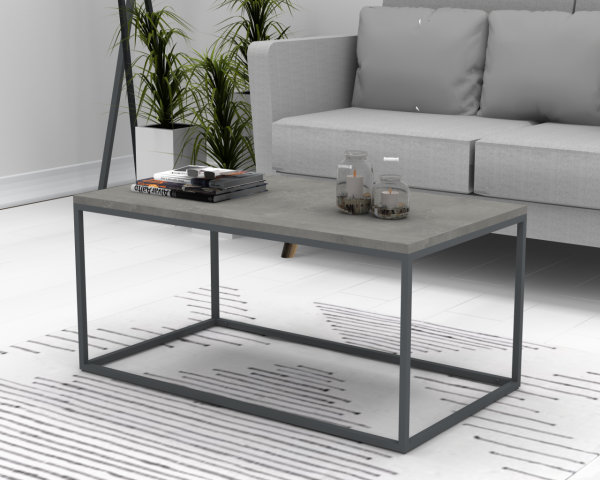 Pronto Orta Sehpa 90cm Retro Beton Gri