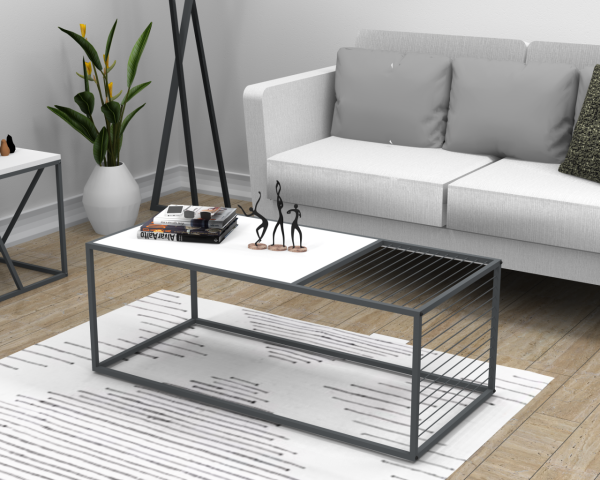 Loft Orta Sehpa 120cm Wood Beyaz