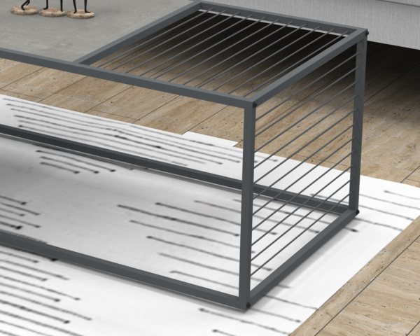 Loft Orta Sehpa 120cm Retro Beton Gri