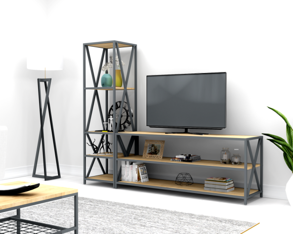 Madrid Tv Sehpa 195cm Safir Meşe