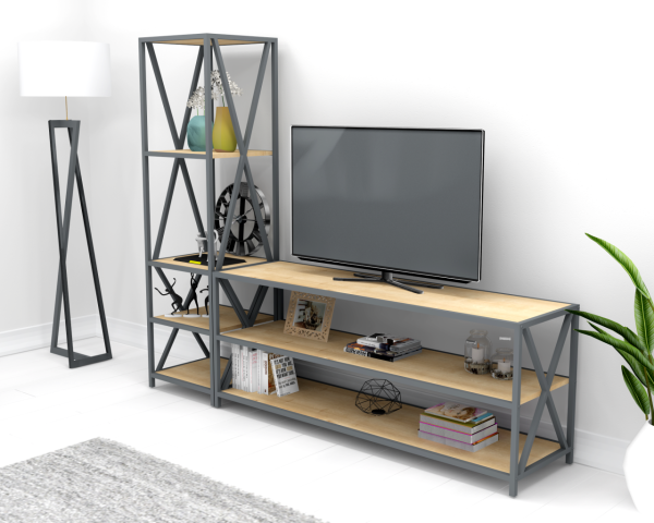 Madrid Tv Sehpa 195cm Safir Meşe