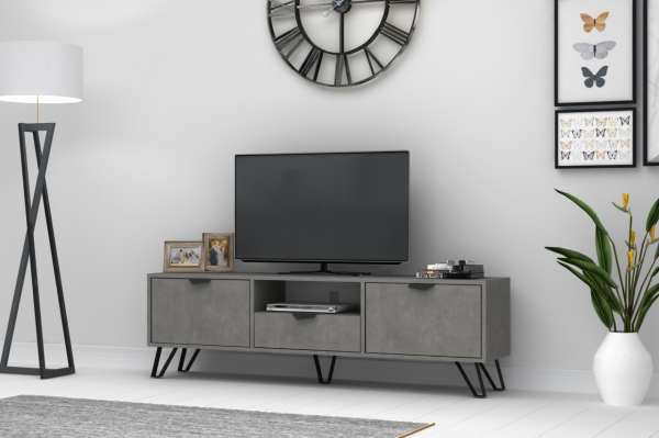 Dmodül Jasmine Tv Ünitesi 170 cm Retro Gri