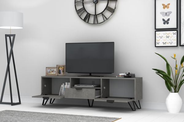 Dmodül Jasmine Tv Ünitesi 170 cm Retro Gri